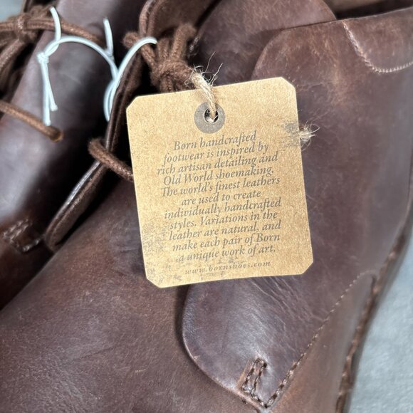 Børn Leather Chukka Boots Brown Handcrafted Comfort Casual – Men’s 13M - Picture 6 of 9